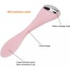 Mini Eye Face Rollers Massager 304 Stainless Steel Ice Silicone Roller for Relief Pain Skincare Facial Women Girl Gift