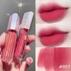 Lip Lacquer Velvet Matte Finish White and Non-Fading No Stain on Cup Waterproof Lipstick Student Party Plain Caramel Chestnut Color