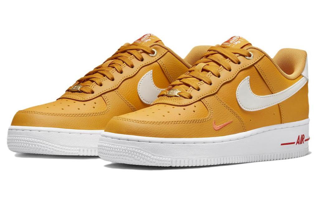 Nike Air Force 1 Low '07 Se 40th Anniversary Yellow Ochre Mini Swoosh Women's DQ7582-700