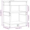 Nightstand Grey Sonoma 41 x 31 x 51 cm Engineered Wood