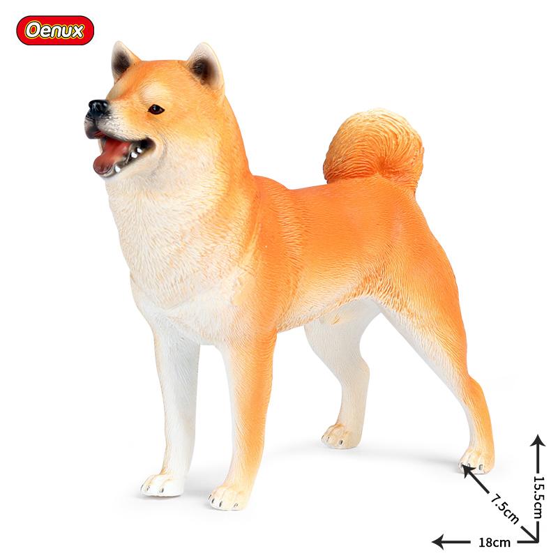 Oenux Soft Cotton Farm Animals Cow Horse Pig Hen Cat Dog Model Action Figures Wild Lizard Donkey Koala Educational Kids Toy Gift