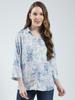 MONTE CARLO Women Regular Fit Blue Top