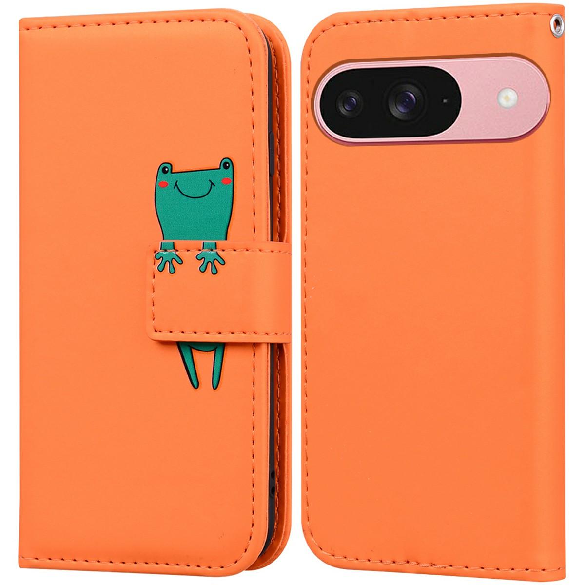

For Google Pixel 9/9 Pro Case Cartoon Pattern Wallet Leather Phone Cover A