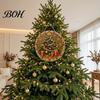 Acryl Hängende Ornamente Weihnachten Strassstein Malset, DIY Kranz Kunsthandwerk für Erwachsene, Doppelseitiges Feiertagsgeschenk Fensterornament für Freunde,