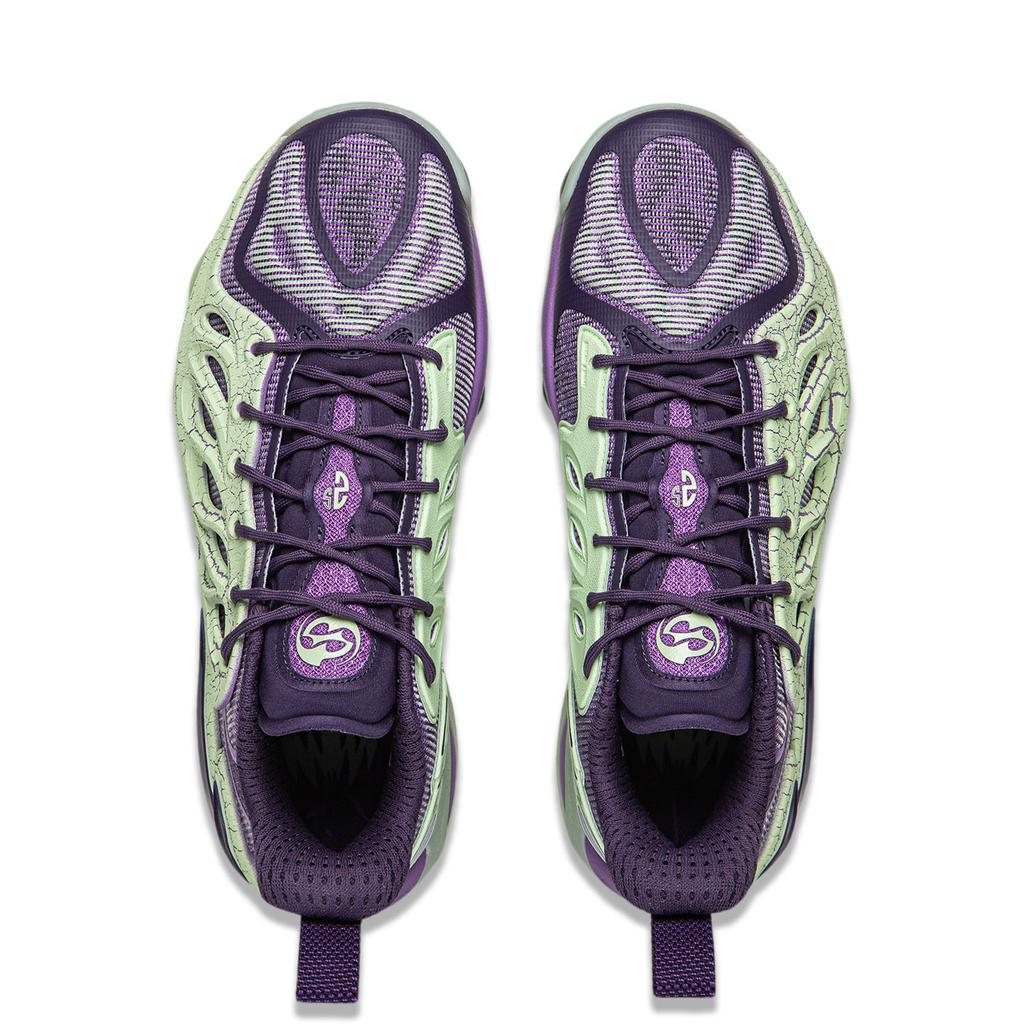 Li Ning Reverse 5 Hunter 2 Super Demon Technology Mesh Basketball Shoes Men sneakers Purple Green ABFW013-10