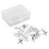 30pcs Silver/Gold Color Airplane Push Pins with Storage Box Airplane Shape Metal Airplane Push Pins Cute Design Zinc Alloy