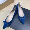 Fashion Flat Shoes for Women Spring Autumn 2025 New Shallow Mouth Butterfly Bow Plus Size Women's Shoes 42 43 44 Loafers Zapatos Mujer