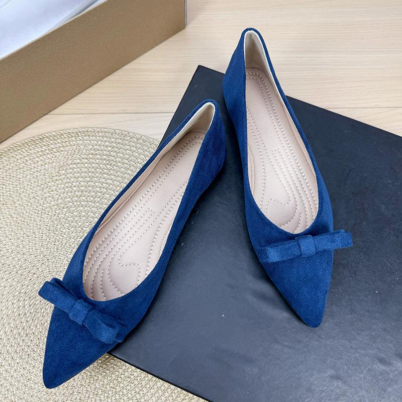 Fashion Flat Shoes for Women Spring Autumn 2025 New Shallow Mouth Butterfly Bow Plus Size Women's Shoes 42 43 44 Loafers Zapatos Mujer