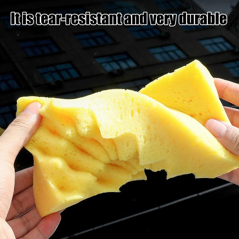 Large Sponges For Washing Cars Large Wavy Shaped Sponge Block Portable Scratch-resistant Car Detailing Cleaning Brush For