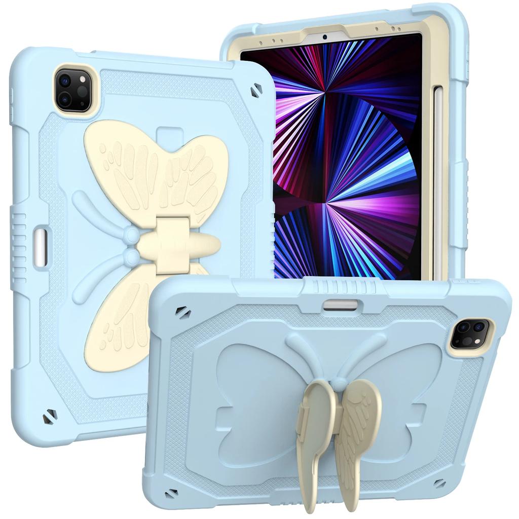 Butterfly Stand Case for IPad Air 2 3 4 5 Pro 2025 7th 8th 9th 10th 11th Generation 11 10.2 10.9 Inch Mini 6 Tablet Case Cover