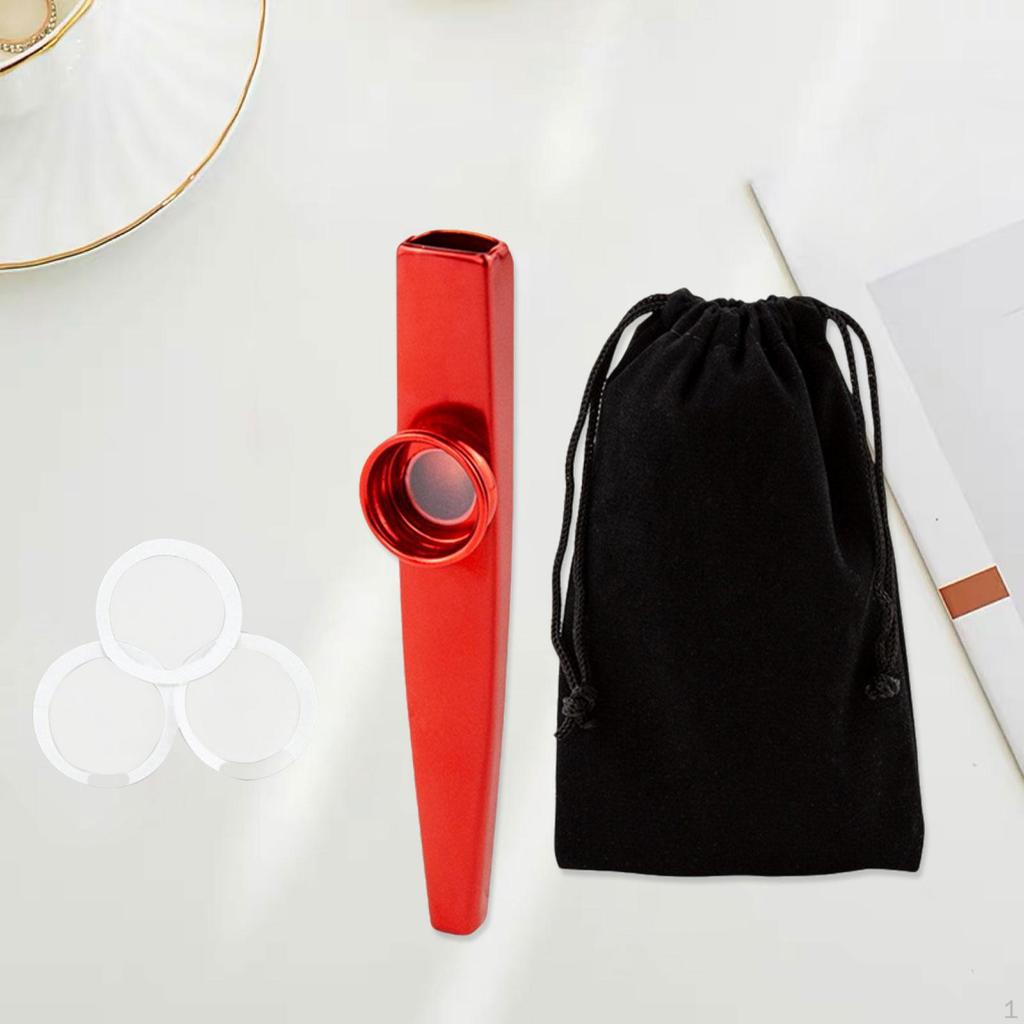 Kazoo Flute Gift Bag Fillers Party Decorations Easy To Play with 3 Replacement Membranes Musical Toy