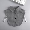 Women Lapel Button Shirt Detachable Fake Collar Shirt White Ruffles Stand False Collar Woman Removable Blouse Nep Kraagie
