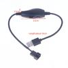 Usb To 4Pin Pwm 5V To 12V Boost Line Fan Power Adapter Connector Converter Cable With Adjust Switch