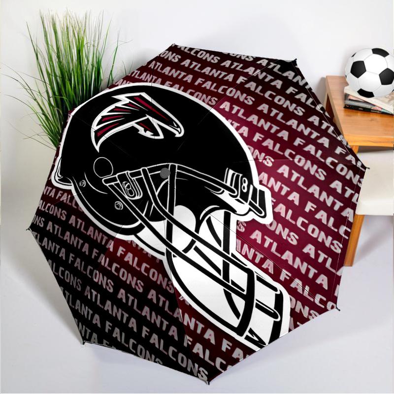Atlanta-Falcons Rise Up Umbrella 8-Frame for Travel, Camping, Casual Lightweight Portable Umbrella, Essential for Every Family Holidays Gift