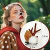 1/2Pairs Small Deer Ears Antler Headbands Reindeer Antlers Headband Christmas Hairs Accessories Animal Hair Clips Cosplay