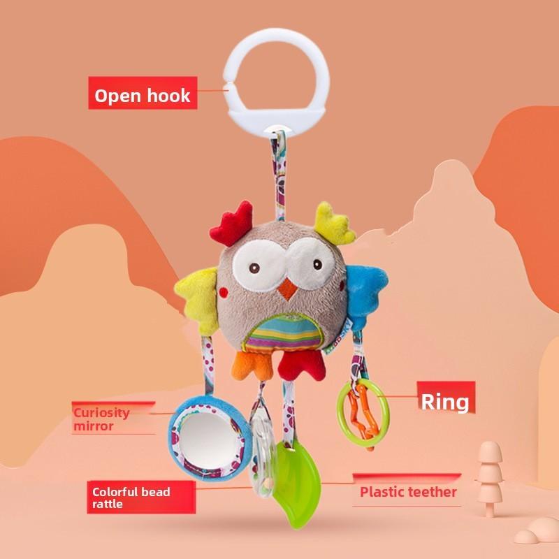 Baby Plush Baby Car Seat Toys With Hanging Animal Designs For Infants And Toddlers