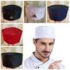 Wear Resistant Chef Flat Top Caps Mesh Head Circumference Breathable Sushi Cap  Both Sexes Chef