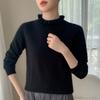 Soft Wood Ear Lace Cashmere Slim Fit Women's Sweater - Autumn/Winter 2025 Collection