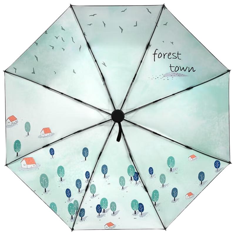 Compact UV Blocking Sun & Rain Umbrella