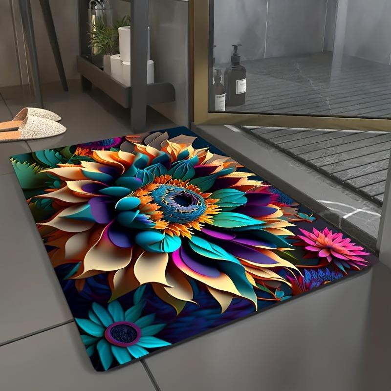 1PC Jigsaw Cats Pattern Door Mats Kitchen Rugs Non-Slip Pop Design Living Room Rugs Bath Mat Carpet for Home Sink Laundry Decor