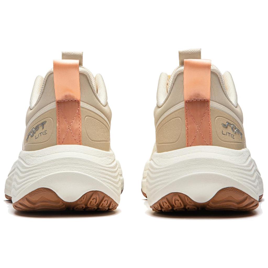 New LiNing Soft Lite Anti-Slip Wear-Resistant Breathable Lightweight Low-Top Casual Shoes Women's White Umber AGLU038-4