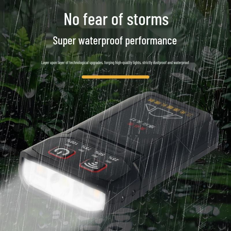 Yellow Light Induction Headlamp: Long Battery Life, Lithium Battery, Clip-On, Red Light Option for Night Fishing
