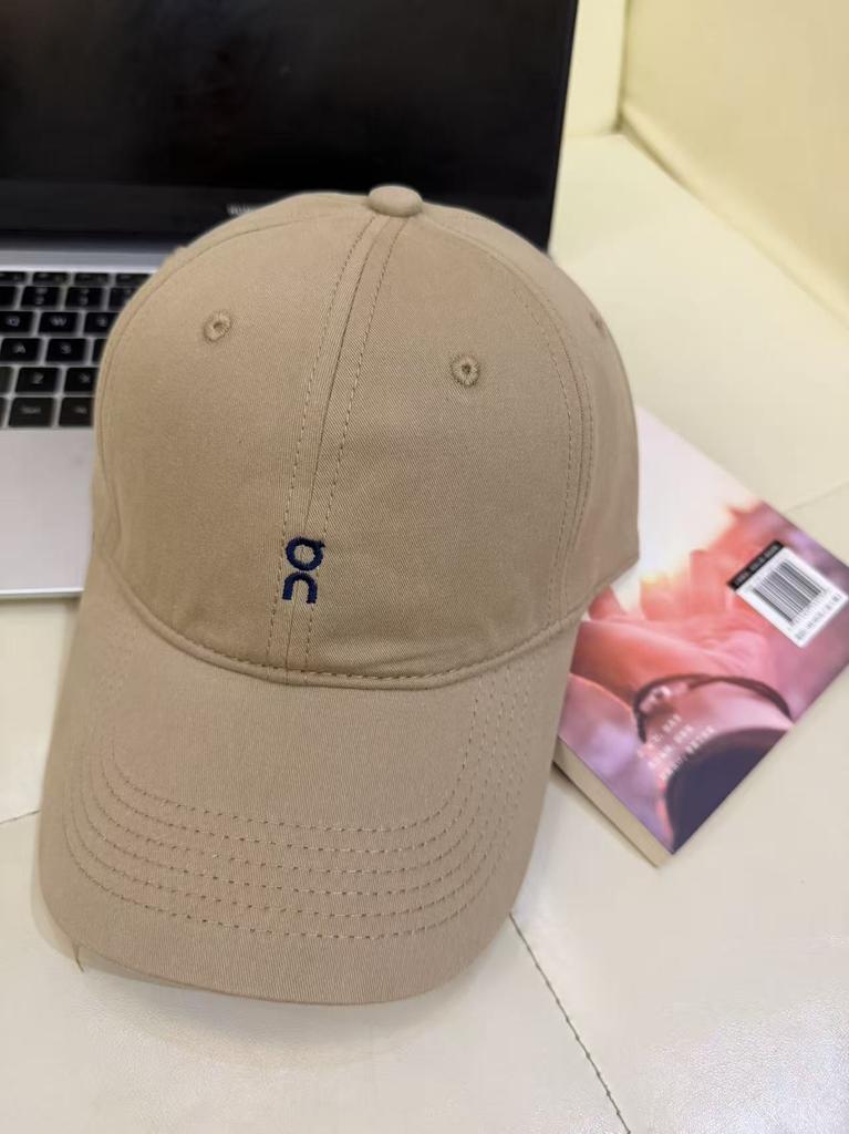 On Ang brand embroidered baseball cap women's new canvas cap casual versatile men's summer sun protection show small face
