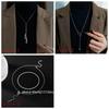 Exquisite Triangle Pendant Necklace Adjustable Tassels Necklace Long Necklace  Birthday Gift