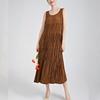 High-End Sleeveless Summer Pleated Skirt for Women