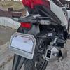 Aluminum Motorcycle License Plate Number Plates Holder Accessories Frame Tail Lamp LED Light Bracket for Click125 Click150