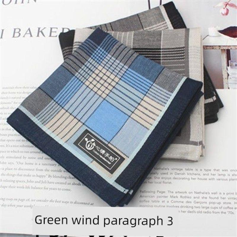 

Kuya Boutique Хлопковый мужской носовой платок из чистого хлопка Старомодный деловой носовой платок Впитывающий пот Мягкий Летний Портативный Ультратонкий Квадратный платок Qingfeng 3 Pack