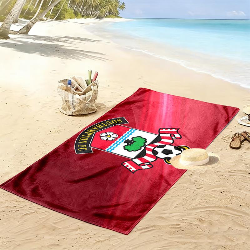 Southampton F.C Print Beach Towel, Large Soft Quick Dry Towel for Beach Camping Swimming