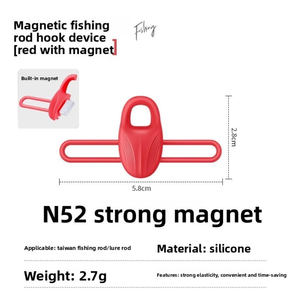 Lightweight High Elastic Silicone Bait Hook Holder Non-slip Lure Holder  Hook Organization