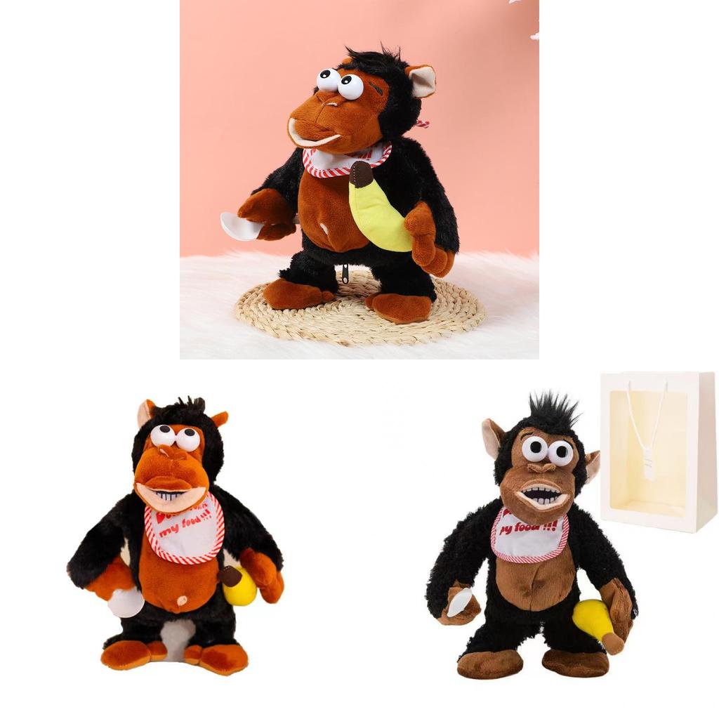Cartoon Ape Soft Toy With Magnetic Control For Sensory And Motor Skills Development