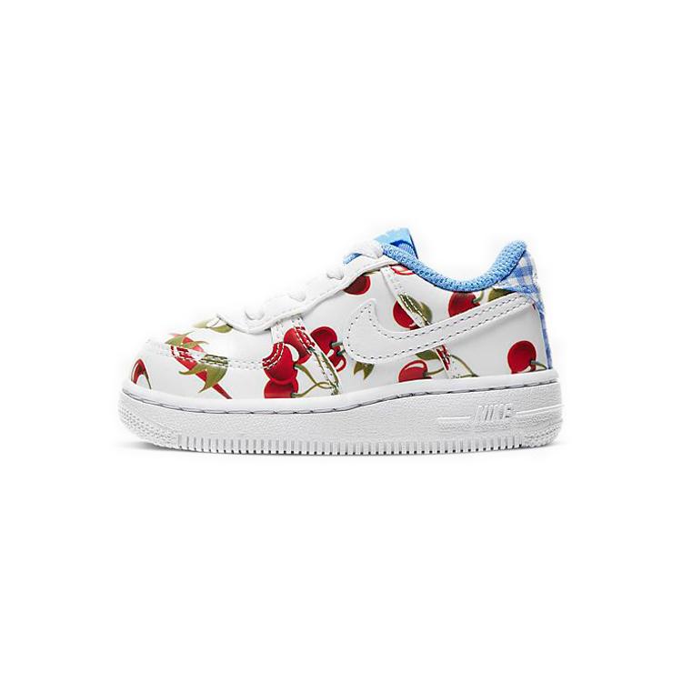 New Nike Air Force 1 LV8 Low Top Toddler Shoes White Blue Infant And Toddler CJ4117-100