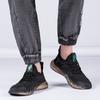 Sneakers Men's new sports and leisure shoes Men's breathable fly-woven shock-absorbing popcorn