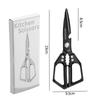 Stainless Steel Multi-purpose Kitchen Shears with Scale & Bone Scraper