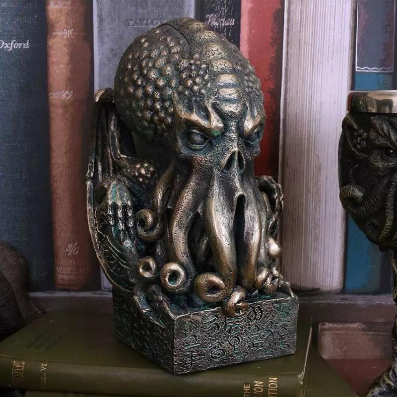 Craniu de epocă Cthulhu Statuie Decor Home Rășină Artizanat Ornamente Caracatiță Sculptură Modernă Figuri Decorare petrecere de Halloween