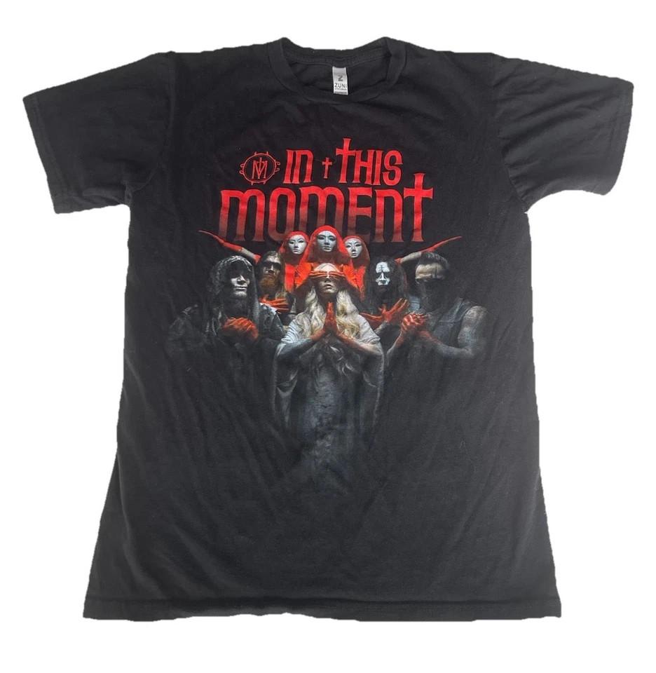 In This Moment 2022 Tour Black Band T-Shirt Cities Dates Double Sided XXL