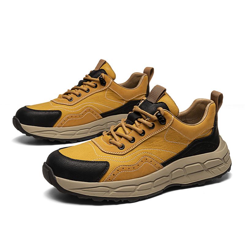 

Роскошные брендовые кожаные повседневные туфли мужские оксфорды для активного отдыха мужские альпинистские туфли мужские удобные туфли мужские кроссовки Zapatillas Hombre 44 жёлтый