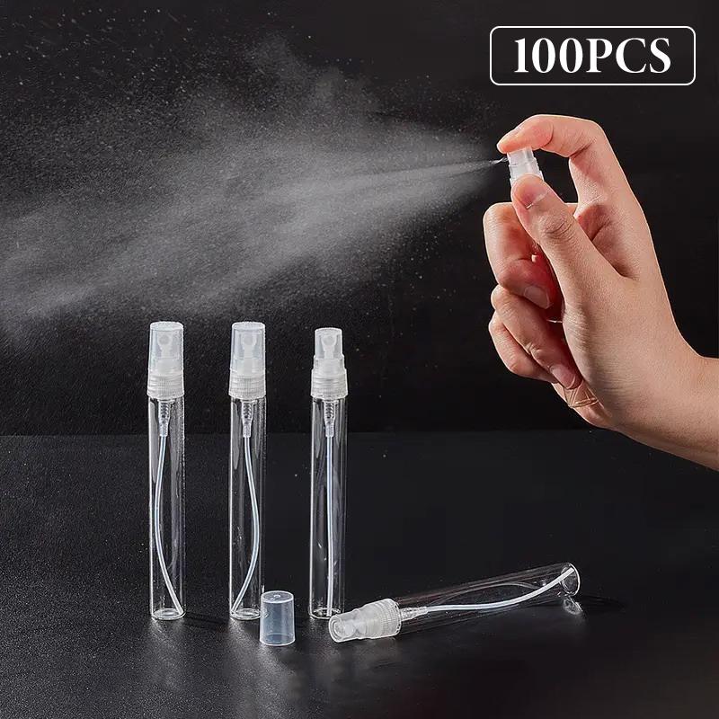 100 Stuks 10ml 5ml 3ml Glazen Sprayflesje Draagbaar Mini Navulbaar Parfuum Lege Fles Verstuiver Pomp Sprayflesje Transparant