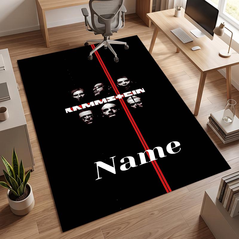 Rammstein (1) Personalisierter Name Büro Teppich Stilvolle Dekoration für Wohnzimmer Schlafzimmer Küche