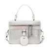 Retro Texture Small Bag Women's New Niche Portable Box Bucket Bag Versatile Oblique Span Bag
