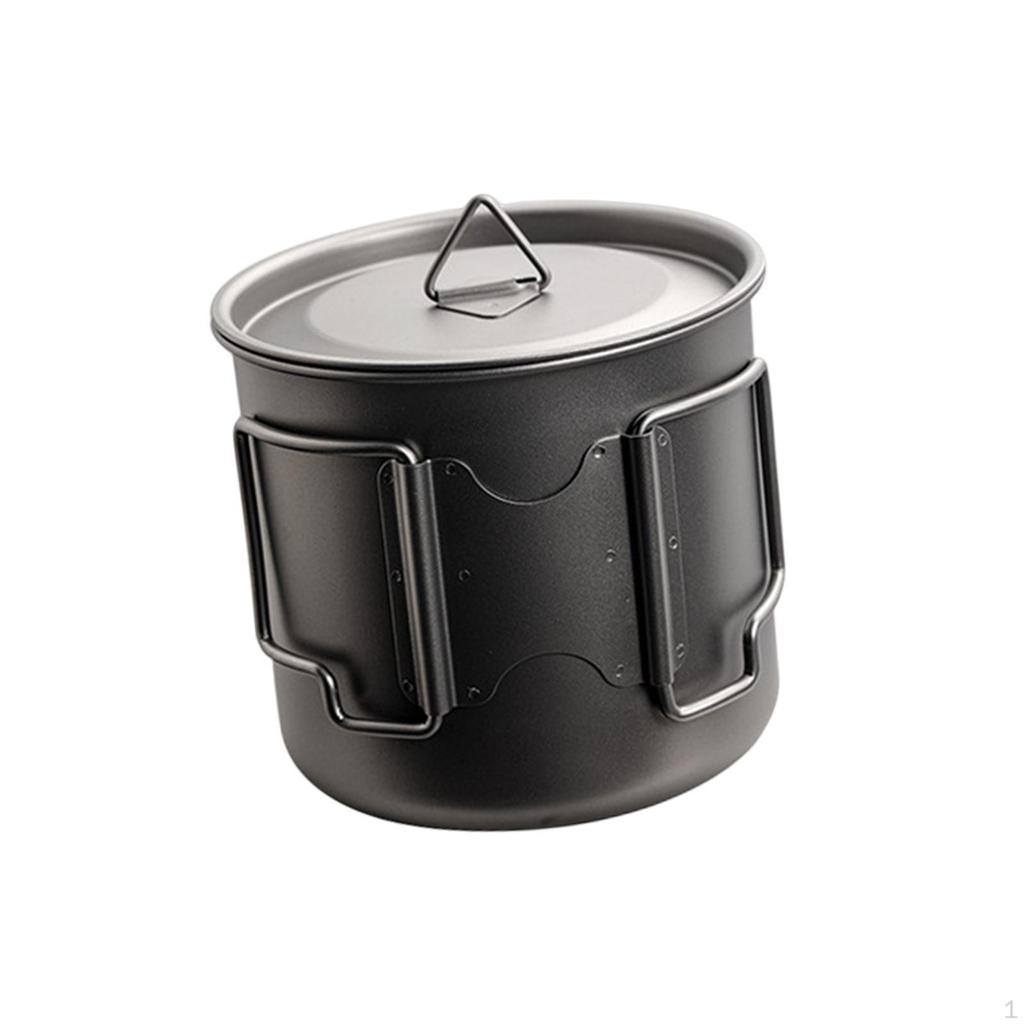 Titanium Camping Pot Set for Backpacking Excursions