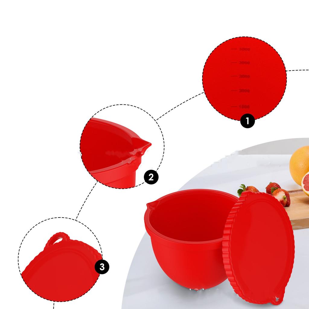 Silicone Liner For KitchenAid Tilt-Head 5 Qt Mixer Non Slip Mixing Bowl Attachment Food Grade Heat Resistant Accessory