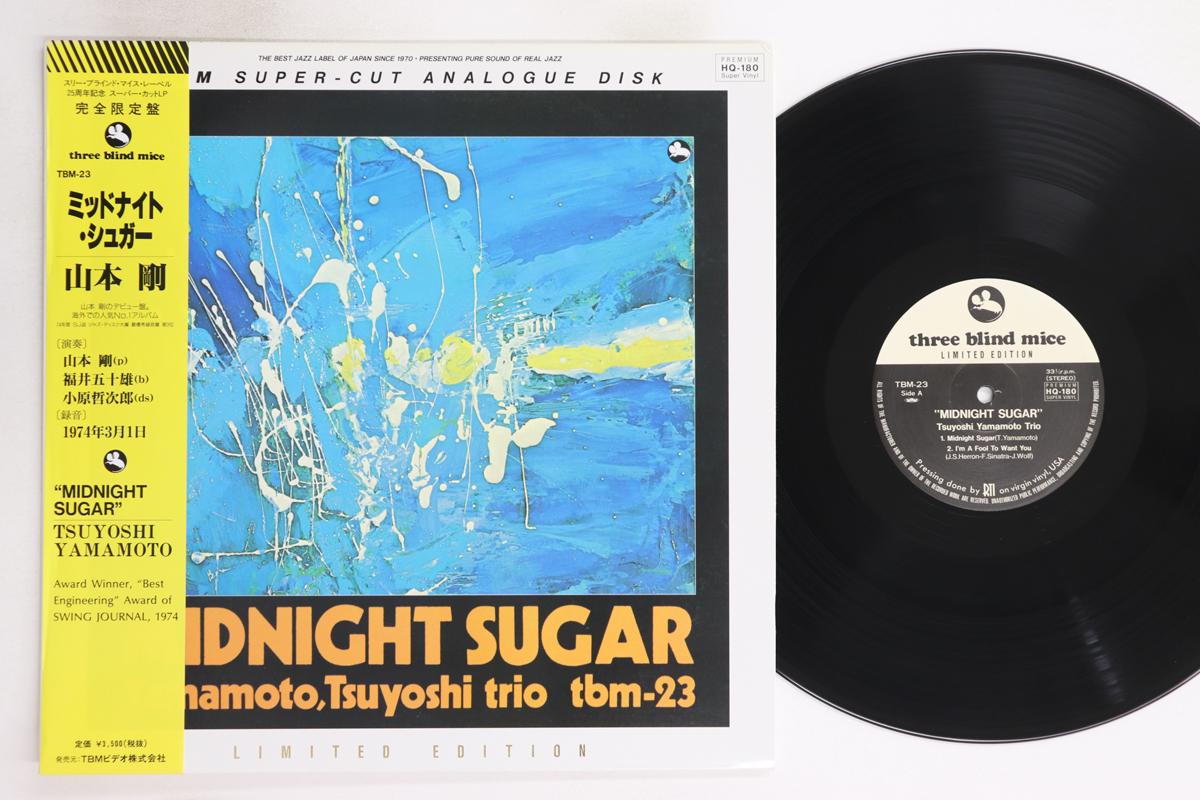 

LP Record TSUYOSHI YAMAMOTO Midnight Sugar 180g TBM23 THREE BLIND MI 1995 Japan Obi Jazz Used