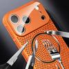 Heat Dissipation Cooling Mesh Hole For Magsafe Case for iPhone 17 16 15 14 Plus 13 12 Pro Max Hard Magnetic Len Protection Cover