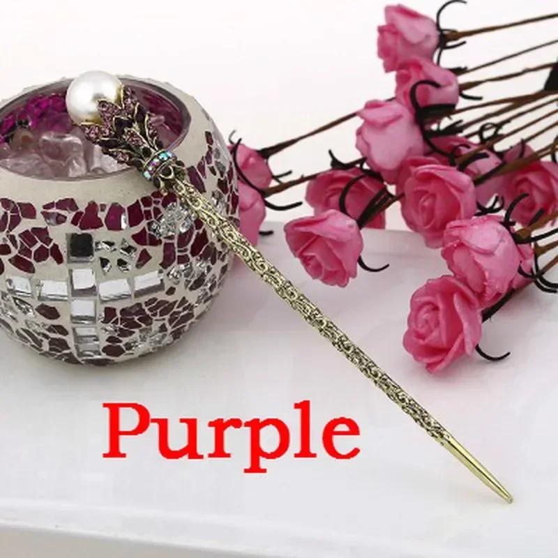 

Заколка для волос детская старинная стиль аксессуары для волос простая универсальная ретро заколка для волос древняя ханьфу головной убор заколка для волос для женщин фиолетовый