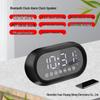 New Portable Bluetooth Speaker with Dual Alarm Clock and Card Slot, Heavy Bass for Home Use