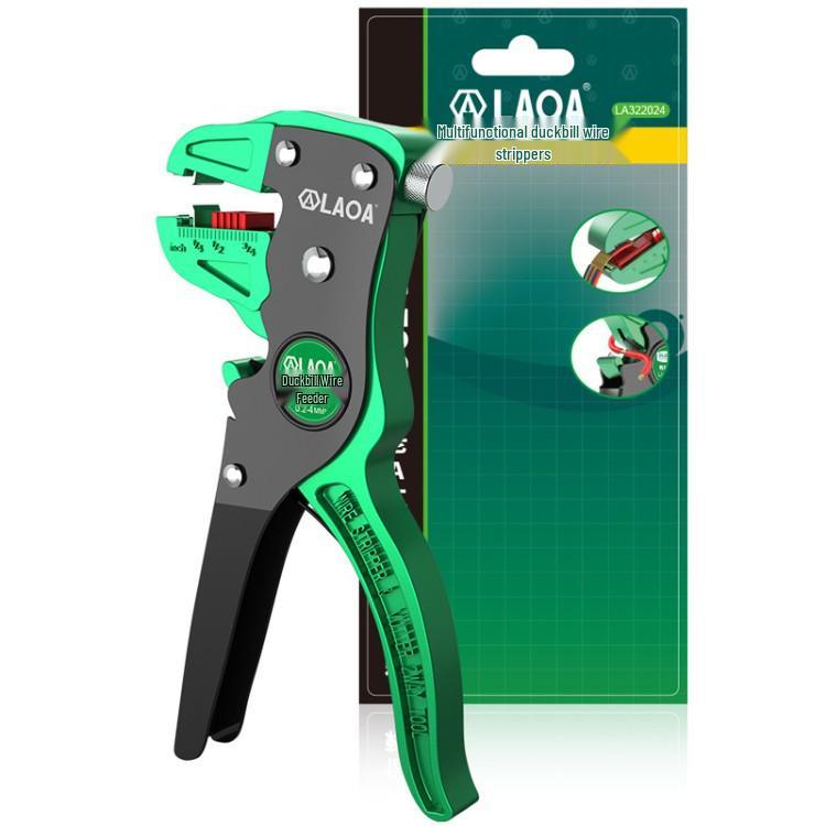 Multifunctional Duckbill Wire Stripper & Pliers - 4 Sq. Electrician Wire Cutter, Eagle-nose
